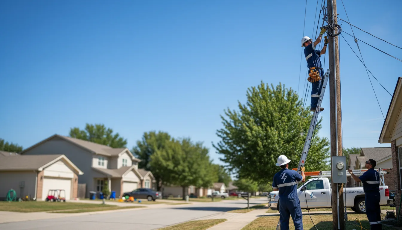Residential electrician providing installation services in Gatesville, TX